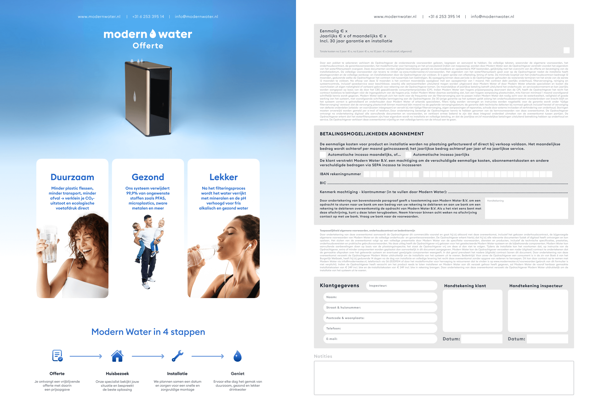 Offerte voorbeeld preview